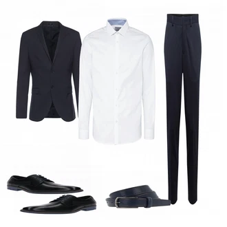 Business Outfits mit Schwarz Anzug SELECTED HOMME "Selected"