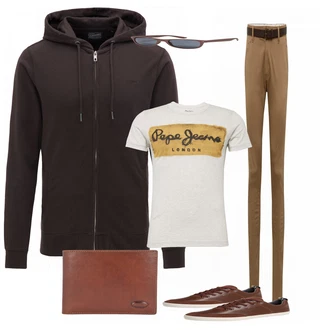 Outfit mit Beige Accessoire Street One "ShadesOfBrown"