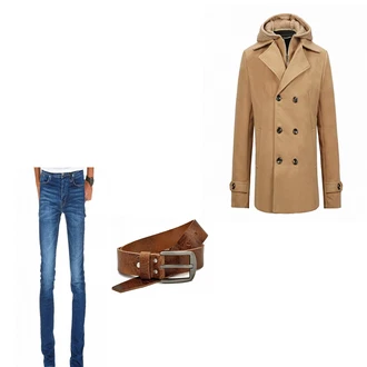 Outfit mit Braun Wintermantel/Winter Parka Allthemen "Shady"