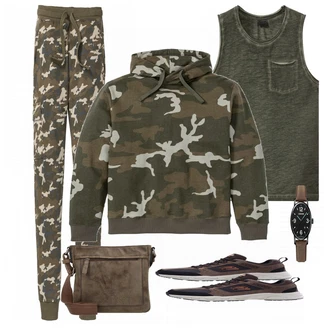 Outfit mit Braun Sneaker Bonprix "Skechers"