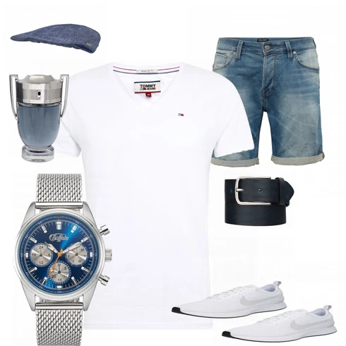 Weiß T-Shirt Tommy Jeans kombinieren