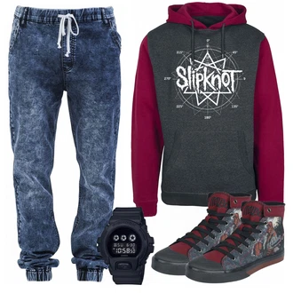 Outfit mit Rosa Bikini Hose/String-Bikini/Micro Bikini/Bikini-Hose/Tanga Bikini/SportBikini Buffalo "Slipknot pullover"