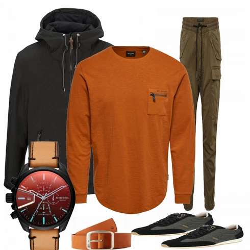 Orange Gürtel G-Star Raw kombinieren