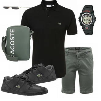 Outfit mit Blau Sneaker Lacoste "Sommer Outfit"