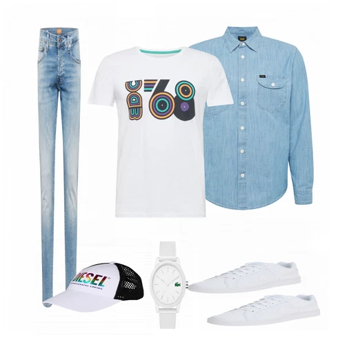 Mischfarben T-Shirt EDC by Esprit kombinieren