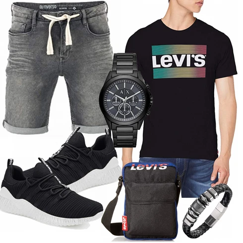Grau Schuh Riverso kombinieren