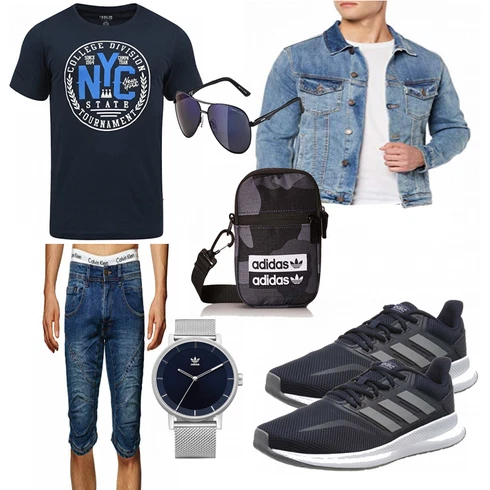 Grau Schuh Adidas kombinieren