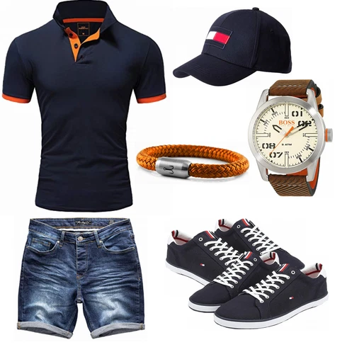 Mischfarben/Schwarz Schuh Sneaker Tommy Hilfiger kombinieren
