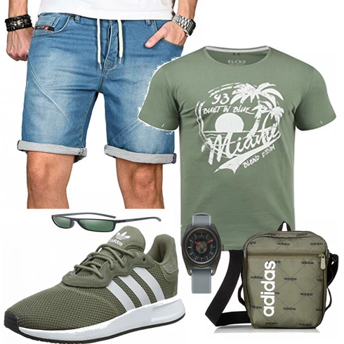Grau Schuh Sneaker Jack & Jones kombinieren