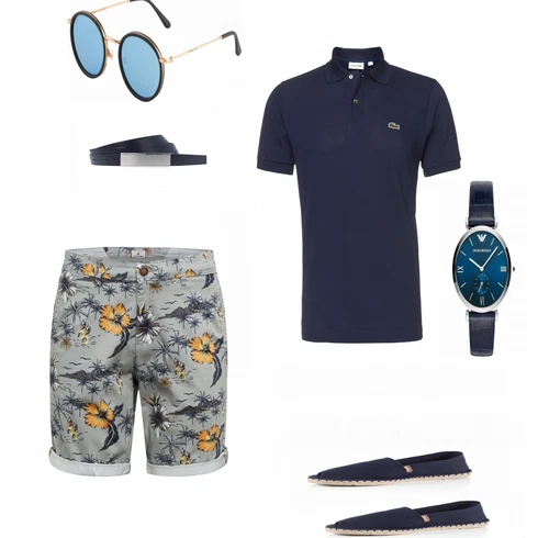 Schwarz Poloshirt Lacoste kombinieren