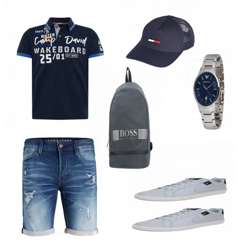 Grau Schuh Sneaker Nike Sportswear kombinieren