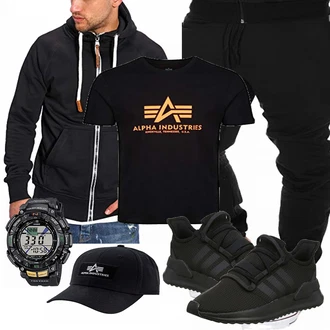Outfit mit Blau Schuh Adidas "Sommer Style"