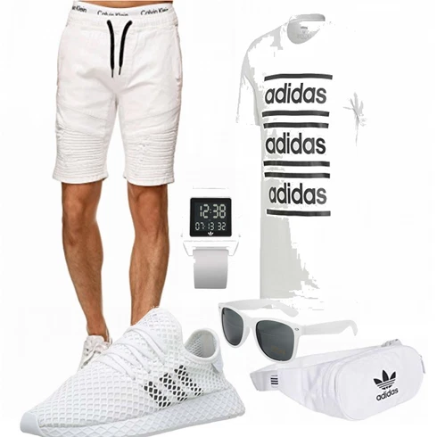 Weiß Tasche Adidas Originals kombinieren