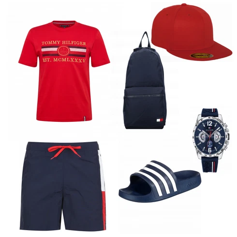 Blau Rucksack Tommy Hilfiger kombinieren