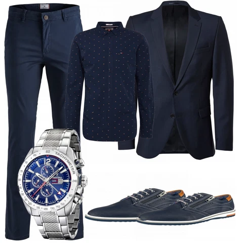 Weiß Schuh Bugatti kombinieren mit Schwarz Hose Jack & Jones