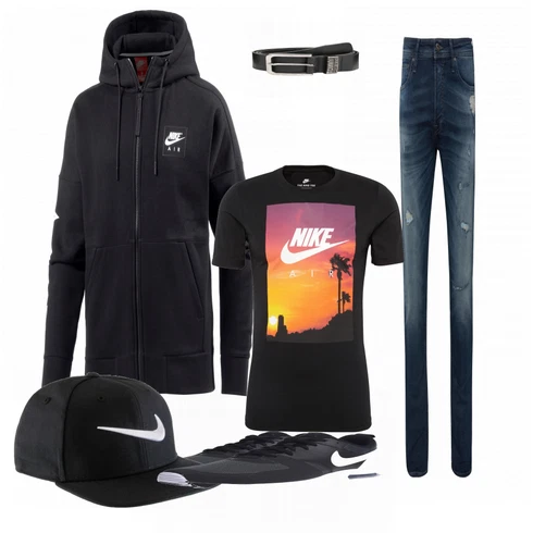 Schwarz Gürtel Tommy Jeans kombinieren