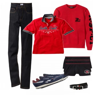 Winter Outfits mit Blau Sneaker mandarina duck "South Coast"
