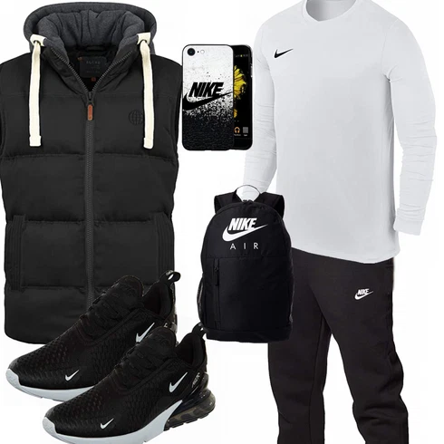 Grau Hemd Nike kombinieren