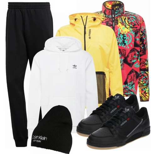 Schwarz Hose Große Größe Adidas Originals kombinieren