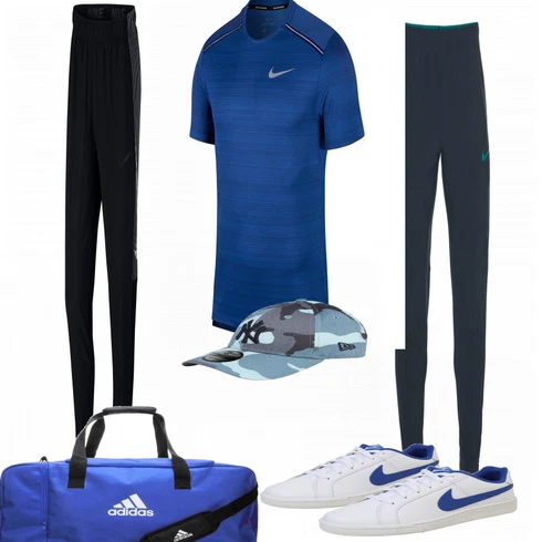 Grau Schuh Sneaker Nike Sportswear kombinieren