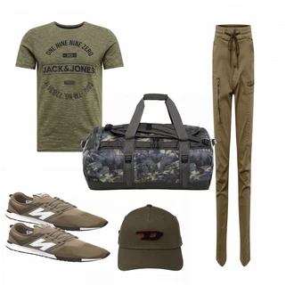 Outfit mit Braun Tasche The North Face "Sportliche HandTaschen fuer Herren"