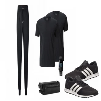 Outfit mit Blau Braun "Sporty"