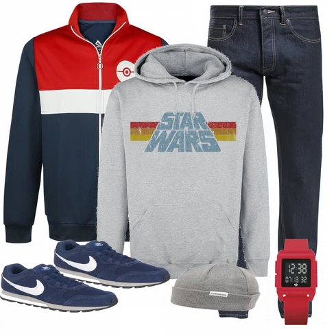 Rot Uhr Adidas kombinieren
