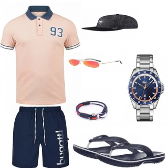 Outfit mit Blau Trachtenmode Crocs "Stargazing"