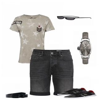 Outfit mit Schwarz Gürtel Diesel "Starlight"