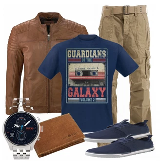 Outfit mit Blau T-Shirt Guardians of the Galaxy "StarLord"