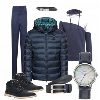 Outfit mit Schal "Stephan"