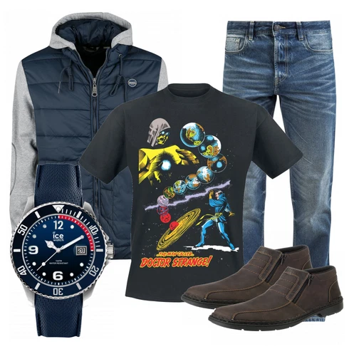 Braun Stiefel Rieker kombinieren