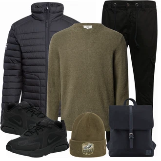 Outfit mit Schwarz SommerJacke Superdry "Street Style Outfit"