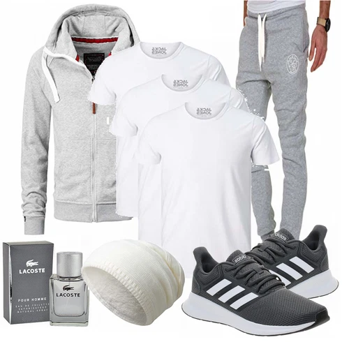 Grau Schuh Adidas kombinieren