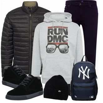 Outfit mit Schwarz Stiefel Camel Active "Street Style Outfit"
