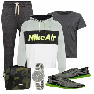 Outfit mit Blau T-Shirt Drykorn "Street Style Outfit"