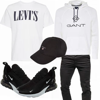 Outfit mit Grau GANT, Blau GANT "Street Style Outfit"