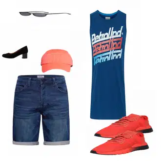 Outfit mit Orange Hut Adidas Performance "Street Style Outfit"