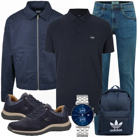 Blau/Schwarz Tasche Rucksack Adidas Originals kombinieren