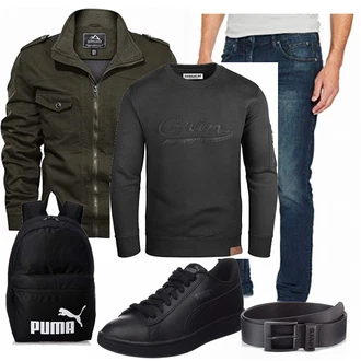Outfit mit Blau Hose Tom Tailor Denim "Street Style Outfit"