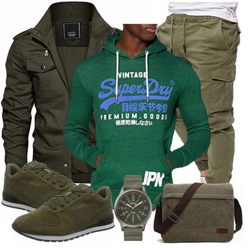 Grün Accessoire/Winter Parka KEFITEVD kombinieren