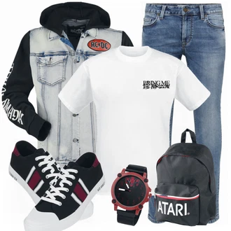 Outfit mit Blau Unkategorisiert Deadpool "Street Style Outfit"