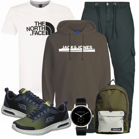 Grün Tasche Rucksack Adidas Originals kombinieren