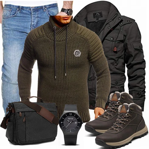 Hemd/Winter Parka TACVASEN kombinieren