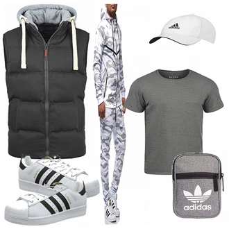 Superstar Outfit mit Grau Unkategorisiert Adidas "Street Style Outfit"