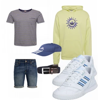 Outfit mit Türkis Hut Adidas Performance "Street Style Outfit"