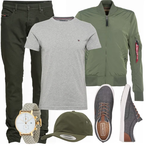 Schwarz Hose Diesel kombinieren mit Weiß/Schwarz Schuh Sneaker/Leder Sneaker Jack & Jones