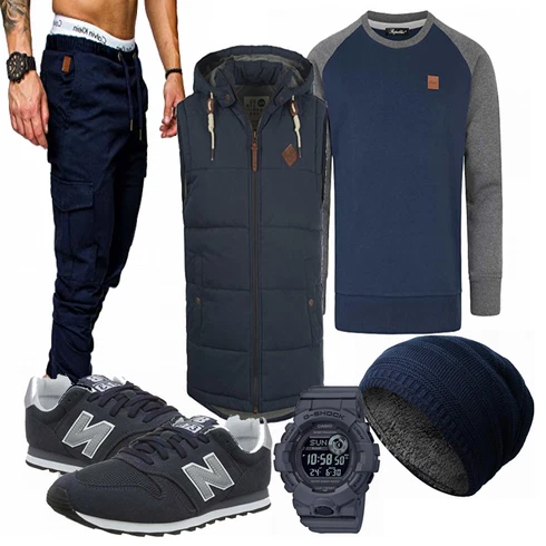 Blau Top !Solid kombinieren mit Blau Trachtenmode New Balance