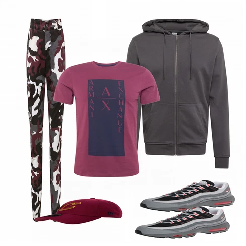 Grau Schuh Sneaker Nike Sportswear kombinieren
