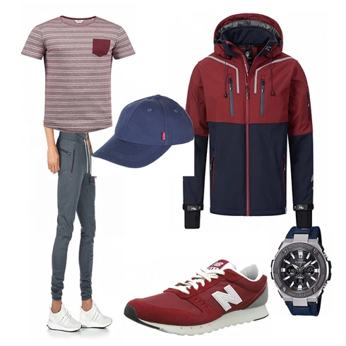 Blau Regenjacke/Winter Parka Rock Creek kombinieren